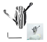 Kare & Kind 1 crochet pivotant en acier inoxydable - Support mural pliable et solide - Trois bras pivotants - Pour accrocher des vêtements humides et secs, serviettes - Installation dans la cuisine,