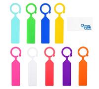 Kare & Kind 100x Étiquettes de Plantes Suspendues - Crochet de plante en plastique coloré et étiquettes d'arbre - Résistant aux intempéries et réutilisable - Pour jardins, pépinières, fermes