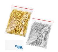 Kare & Kind 100x Fermoirs à Vis - Utilisation pour l'artisanat, la fabrication et la réparation de bijoux - Connecteur idéal pour les colliers, les bracelets et les bracelets de cheville Bricolage