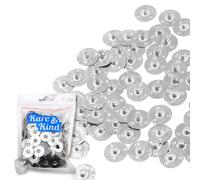 Kare & Kind 150x Onglets de soutien en mèche de Bougie en métal - Fabrication de bougies Bricolage, Base de mèche bougie - Fonctionne avec tous les types de cire de bougie et plusieurs tailles de mèches