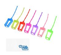 Kare & Kind 7x Étuis Protecteurs en Silicone pour Gel Désinfectant - Pour Bouteilles 30 ml - Boîtier Souple et Lisse avec Lanières Ajustables pour Sac à Dos et Porte-clés - Idéal pour Voyage et Maison