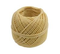Kare & Kind Fil de Chanvre Bio - 100% Naturel, Cire d’Abeille Comestible - Bobine de 60 m (1,0 mm) - sans Coton, sans Plomb - Alternative Parfaite aux Briquets et Allumettes au Phosphore