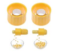 Kare & Kind Outil de dénudage de maïs, Ensemble de 2 - Ces Outils de maïs sont Le Moyen Le Plus Facile d'enlever Les Grains de maïs Frais - Les Lames en Acier Inoxydable