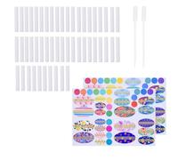 Kare & Kind Wick Kit de Remplacement pour inhalateur Nasal Rechargeable - Le kit Contient : 50 mèches de Rechange en Fibre de Coton, 78 Autocollants inscriptibles, 2 Mini Compte-Gouttes