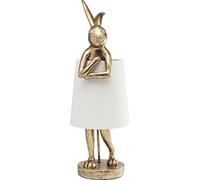 Kare Lampe Animal Lapin 50cm dorée et Beige Design