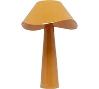 Kare Lampe de Table Design Cloudy Ronde, Orange, Structure en Acier, Abat-Jour en métal, Ampoule Non Incluse, E14, Salon, Lampe rétro, Lampe Design