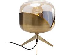 Kare Lampe de table design Golden Goblet Ball avec douille en acier et abat-jour en verre - Ampoule non incluse - 35 x 27 x 27 cm (H x l x P)