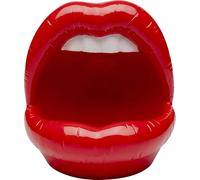 Kare Lips - Objet décoratif Design - Rouge - Accessoire d'intérieur - Motif lèvres - Fait à la Main - 20 x 18 x 21 cm (H x l x P)