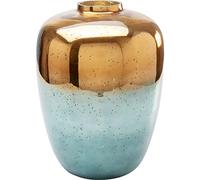 Kare Lizy Shine Vase décoratif Multi-Motifs Doré/Bleu 41 cm