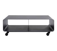 Kare Meuble TV Lounge à roulettes Gris Design