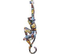 Kare Objet mural design Hanging Ape - Multicolore - Motif singe - Motif animal - 17 x 67 cm - Décoration murale pour salon