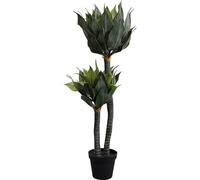 Kare Plante décorative Design Agave Verte, hypoallergénique, Facile d'entretien, Pas de Pollen ou de moisissure, Objet de décoration pour Le Salon, Grande Plante Artificielle, avec Pot, 120 x 75 x 55