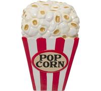 Kare Pouf Design Popcorn Rouge/Blanc 30 x 30 cm Motif Pop-Corn Charge maximale 110 kg Tabouret cinéma Tabouret Objet décoratif Salon