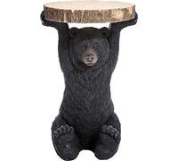 Kare Table d'appoint design Animal Bear - Ronde - Diamètre : 33 cm - Charge maximale : 20 kg - Table de chevet, table basse, ours - 53 x 33 x 33 cm (H x l x P)