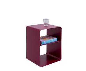 Kare Table d'appoint Design Lounge S, Rose, 38 x 33 x 53 cm, Design Minimaliste, Table de Chevet, Acier, Industriel, Moderne, Salon