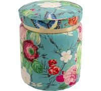 Kare Tabouret Design Flower Fever Bleu, Multicolore, Ø 39 cm, Tabouret Rond, Facile d'entretien, pour Couloir