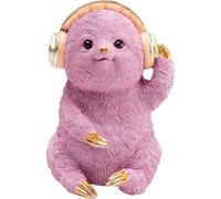 Kare Tirelire Design « Party Slot » - Violet - Hauteur : 19 cm - Motif Paresseux - Fabriquée à la Main - pour Salon