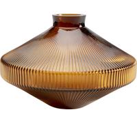 Kare Vase Design Daphne - Marron - Hauteur : 24 cm - Vase décoratif - Accessoire d'intérieur - Imperméable - en Verre - pour Salon