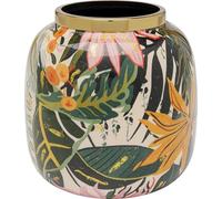 Kare Vase Design Jungle - Multicolore - Hauteur : 17 cm - Vase décoratif pour Fleurs - Vase de Table pour Salon