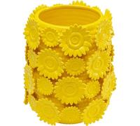 Kare Vase design Sunflowers - Jaune - Vase décoratif - Vase à fleurs - Motif tournesols - Pour salon, couloir - Hauteur : 30 cm
