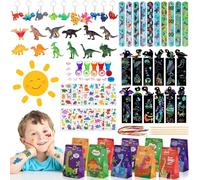 Kareeran Dinosaure Party Jouet Anniversaire, Dinosaure Pinata Party Favors, Dinosaure Figurine Bracelet Tatouage Dinosaure Sacs Dinosaures Fête Cadeaux Anniversaire Enfants 3 - 12 ans