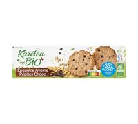 KARELEA - Biscuits Bio Épeautre et Avoine, Délicates Pépites de Chocolat Gourmandes (Boîte 125g) - Le Lot De 4