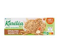 KARELEA - Biscuits Sablés Bio à l'Épeautre et Noisettes, Texture Croquante et Gourmande (Boîte 150g) - Lot de 4 - vendu par Lot