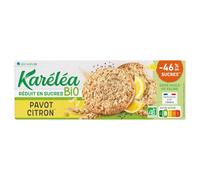 KARELEA - Biscuits Sablés Bio au Citron, Goût Frais et Texture Fondante, Boîte 150g - Lot de 4 - vendu par Lot