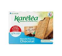 Karéléa Biscuits Sans Sucres Ajoutés Fourrés Chocolat Noir 170g