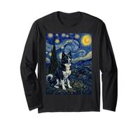 Karelian Bear Dog Van Gogh Nuit étoilée Manche Longue