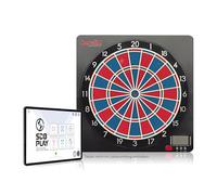 Karella CB-Smart Cible de fléchettes électronique, fonction Bluetooth en ligne, 37 jeux, dimensions exactes du tournoi, espacement double/triple 2 trous