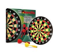 Karella Cible de fléchettes magnétique Family - Diamètre : 40 cm - Jeu de fléchettes de sécurité pour Enfants et Adultes - Haute Force magnétique - avec 6 fléchettes magnétiques