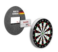 Karella Lot de 2 protections acoustiques compactes - Diamètre : 45 cm - Pour cible de fléchettes - Réduction du bruit détectable jusqu'à 80 % - Breveté - Système de réduction du bruit - Fabriqué en