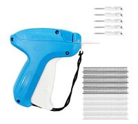 KARELLS Etiqueteuse Pistolet d'etiquettes Prix etiquettes, avec 1000pcs Fils Paddle (Blanc,5cm) + 5pcs Aiguilles de Rechange, Étiquettes de Marques pour Bazar vêtements Chaussettes Chapeaux commerc
