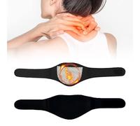 KARELLS Minerve Auto Chauffante,Minerve Chauffante,Minerve Cervicale Auto,Minerve Chauffante pour Cervicales Homme et Femme,pour Soulagement Douleurs Collier Cervical Tourmaline Magnétique Réglable
