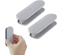 KARELLS Poignée de Meuble Autocollante, Poignée De Porte Extérieure, 2 Pièces Poignet De Porte Autocollante, Poignées De Porte, Poignet Ventouse Baie Vitrée, Poignet De Porte Exterieur, Gris
