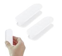 KARELLS Poignée de Meuble Autocollante, Poignet De Porte Autocollante, 2 Pièces Poignée De Porte Extérieure, Poignet Ventouse Baie Vitrée, Poignées De Porte, Poignet De Porte Exterieur, Blanc