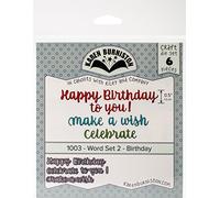 KAREN BURNISTON KB Riley 1003 Dies-Word Set 2 - Birthday
