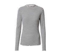Karen by Simonsen, Femme, Tops, Multicolore, Taille: 38 FR Haut à Rayures à Manches Longues Egret/Night Sky