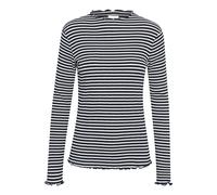 Karen by Simonsen, Femme, Tops, Multicolore, Taille: 34 FR Haut à Rayures à Manches Longues Ciel de Nuit
