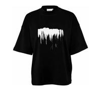Karen by Simonsen - Tee-Shirt Boxy à Imprimé Graphique Meteorite - Femme - Tops - Noir - Taille: 36 FR
