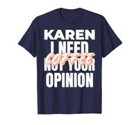 Karen Design Idée Cadeau I Need Coffee Not Your Opinion T-Shirt, Homme, Bleu Marine, M