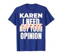 Karen Design Idée Cadeau I Need Coffee Not Your Opinion T-Shirt, Homme, Bleu Royal, XXL