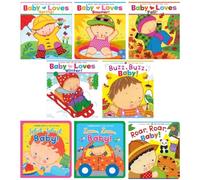 Karen Katz Lift-the-Flap Books Series 8-Book Bundle Set - Seasonal and Sensory Fun for Curious Toddlers - Baby Loves Spring!, Summer!, Fall!, Winter! + Buzz Buzz, Splish Splash, Zoom Zoom, Roar Roar