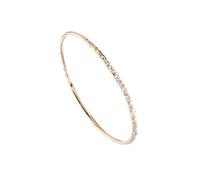 Karen Millen Bracelet jonc avec cristaux pour femme (doré/cristal transparent)