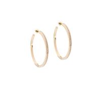 Karen Millen Grandes boucles d'oreilles créoles pour femmes, 4.4 cm, Laiton
