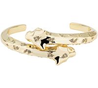 Karen Millen Karen Millen Gold Tone Leopard Print Cuff Bracelet