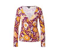 Karen Millen T-shirt 'Batik' bleu clair / jaune foncé / baie / orange foncé / blanc, Taille S