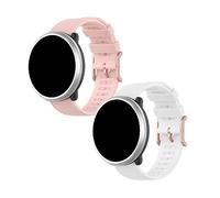 KAREN66 2 Pack Bracelet Compatible avec Polar Pacer Pro, Sport Bande Respirant pour Pacer/Ignite 3/2/Unite Hommes et Femmes (Rose/Blanc)