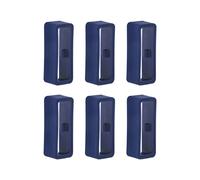 KAREN66 6 Pièces Boucle de Bracelet de Montre pour Samsung Gear Fit 2 Pro SM-R365, 18mm Passant Bracelet Montre Silicone pour Samsung Gear Fit 2 Pro (Bleu)